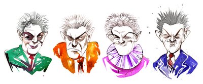 Carl Nielsen, Karikatur von Neale Osborne